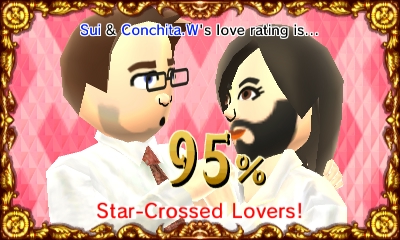 Check out your Mii's compatability rating
